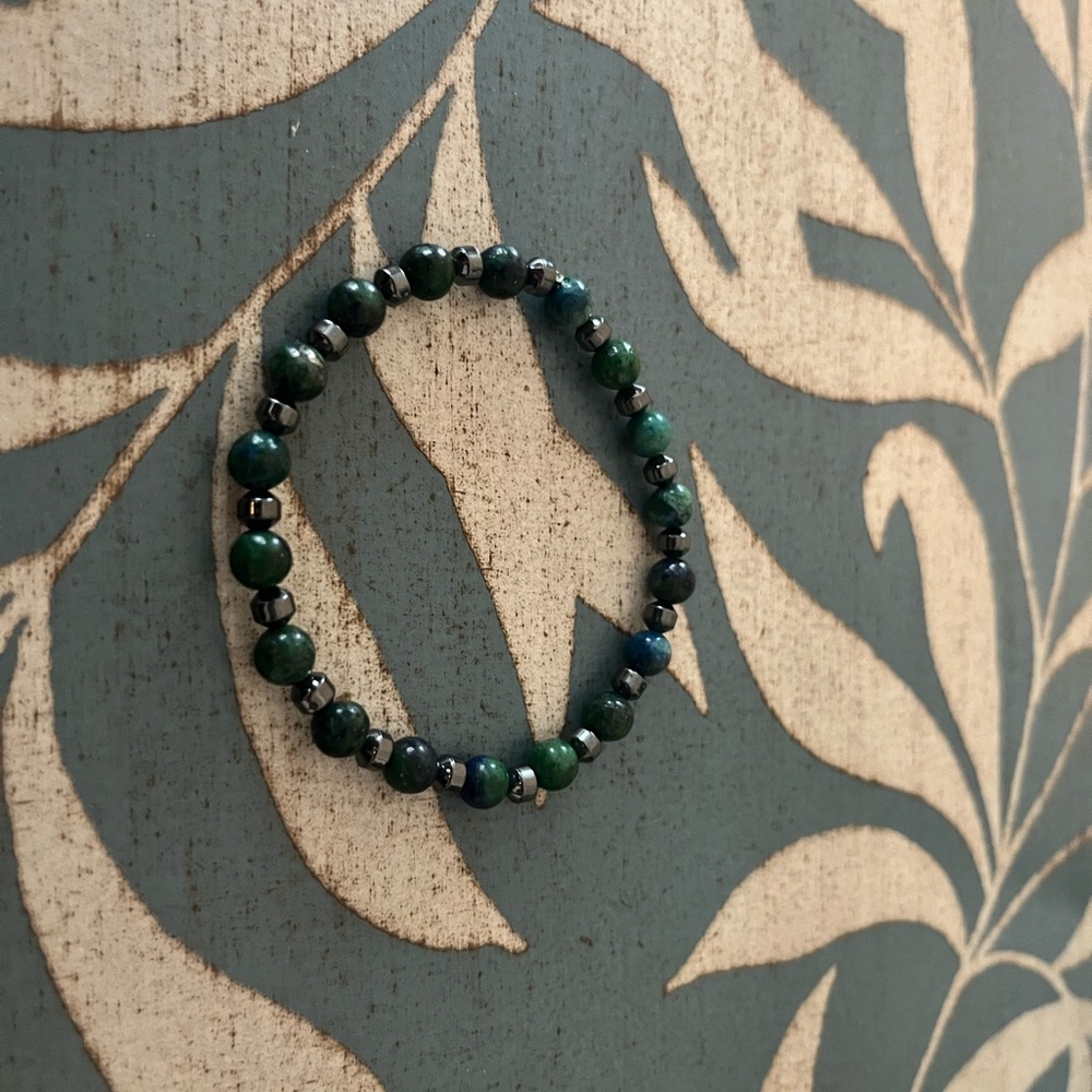 Phoenix Lapis Beaded Bracelet Set - Picture 3 of 6